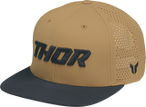 THOR Corp Six-Panel Snapback Hat, Caramel/Black, Part Number 2501-4464