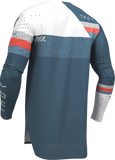 THOR Sportmode League Jersey Blue/White, Large, Part Number 2910-8360