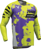 THOR Launchmode Bleach Gray/Acid Motocross Jersey, 2XL, Part Number 2910-8404