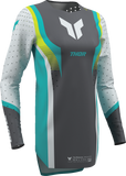 THOR Women's Sportmode Velocity Jersey, Gray/Aqua, XL, Part Number 2911-0339