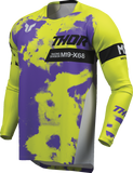 THOR Youth Launchmode Bleach Jersey Gray/Acid XL, Part Number 2912-2583