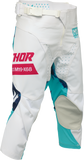 THOR Youth Launchmode Bleach Pants White/Aqua, US 28, Part Number 2903-2626