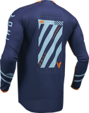 THOR Youth Launchmode Futura Jersey Navy/Orange, Large – Part Number 2912-2600
