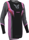 THOR Women's Sportmode Velocity Jersey Black/Orchid Small 2911-0331