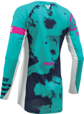 THOR Women's Launchmode Bleach Jersey White/Aqua Small 2911-0346