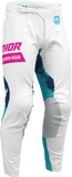 THOR Launchmode Bleach Motocross Pants White/Aqua, US 36, Part Number 2901-12316