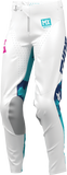 THOR Women's Launchmode Bleach Riding Pants, White/Aqua, US 9/10, Part Number 2902-0420