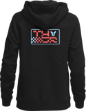 THOR Women's Vantage Zip-Up Hoodie, Black, Small, Part Number 3051-1253