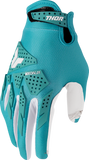 THOR Women's Launchmode XP Gloves, Aqua, Medium, Part Number 3331-0293