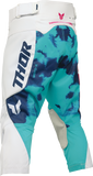 THOR Youth Launchmode Bleach Motocross Pants, White/Aqua, US 22, Part Number 2903-2623