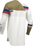 THOR Sportmode League Jersey White/Copper, Large, Part Number 2910-8366