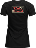 THOR Women's Vantage T-Shirt, Vintage Black, Medium, Part Number 3031-4331