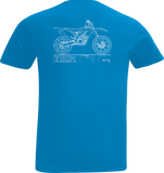 THOR Toddler Blueprint T-Shirt, Cobalt, Size 2T, Part Number 3032-3868