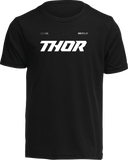 THOR Youth Brave T-Shirt, Black, Large – Part Number 3032-3879