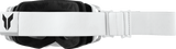 THOR Activate Iconic Goggles, White with Silver Mirror Lens, Model 2601-3705
