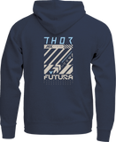 THOR Youth Futura Pullover Hoodie, Navy, Large, Part Number 3052-0716