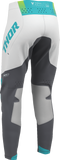THOR Women's Sportmode Velocity Pants Gray/Aqua, US 00/0, Part Number 2902-0407