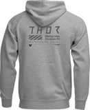 THOR Stamp Pullover Hoodie, Heather Gray, 2XL, Part Number 3050-7226