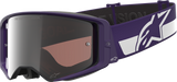 Alpinestars Goggles Supertech Hunta 96 XXV - Purple/White with Silver Mirror Lens, Part 5101226-3168