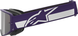 Alpinestars Goggles Supertech Hunta 96 XXV - Purple/White with Silver Mirror Lens, Part 5101226-3168