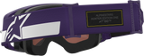 Alpinestars Goggles Supertech Hunta 96 XXV - Purple/White with Silver Mirror Lens, Part 5101226-3168