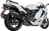 AKRAPOVIC Slip-On Line Mufflers for Suzuki GSX-1300R Hayabusa - Titanium Black, Part S-S13SO4-HRAATBL/1