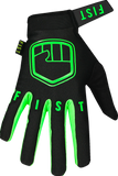 FIST Handwear Youth Strapped Stocker Gloves, Fluoro Green, Large, Ages 8–14, Part Number F-GSY-01129-L
