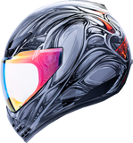 ICON Domain Nouveau Silver 3XL Helmet, Part Number 0101-18529