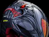 ICON Domain Nouveau Silver 3XL Helmet, Part Number 0101-18529