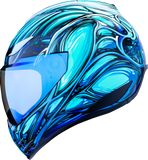 ICON Domain Nouveau Motorcycle Helmet, Blue, 2XL, Part Number 0101-18535
