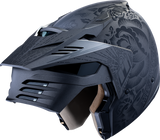 ICON Elsinore Darkgard Motorcycle Helmet, Black, Medium – Part Number 0101-18340