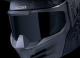 ICON Elsinore Darkgard Motorcycle Helmet, Black, Medium – Part Number 0101-18340