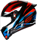 AGV K1 S Fastlap Motorcycle Helmet, Black/Red/Blue, Large – Part Number 2118394018066L
