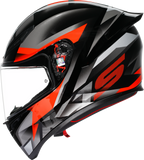 AGV K1 S Fastlap Motorcycle Helmet Black/Gray/Red, Large – Part Number 2118394018064L