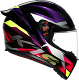 AGV K1 S Fastlap Motorcycle Helmet Black/Purple/Pink Medium 2118394018065M