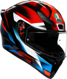 AGV K1 S Fastlap Motorcycle Helmet Black/Red/Blue, XL - Part Number 2118394018066XL