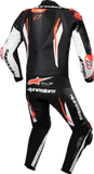 Alpinestars GP Tech v5 1-Piece Leather Suit - Black/White/Red Fluo US 42 / EU 52