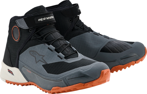 Alpinestars CR-X Drystar? Shoes - Black, Dark Gray & Rust - US 13.5 / EU 47.5