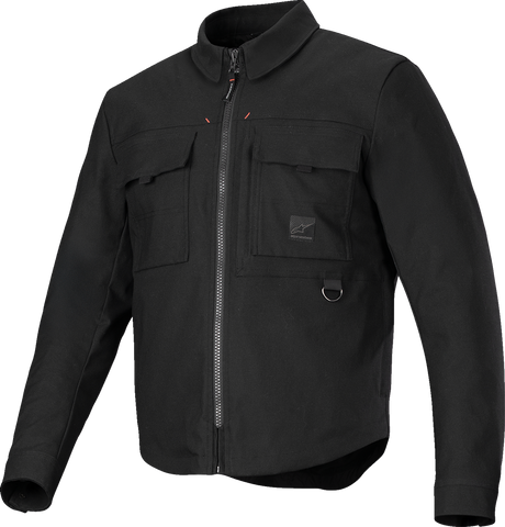 Alpinestars Bryon WR Water-Resistant Overshirt - Black, Medium (Part No. 4300126-10-M)