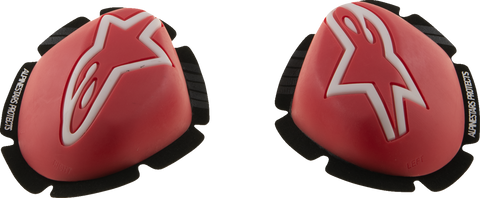 Alpinestars GP Tech Knee Sliders - Red/White Part 6400126-32 for Track Use