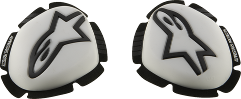 Alpinestars GP Plus Knee Sliders - White/Black Part 6400226-21 for Performance Motorcycle Riding