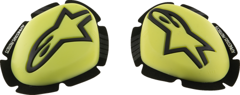 Alpinestars GP Plus Knee Sliders - Yellow Fluo/Black (Part No. 6400226-551)