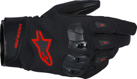 Alpinestars SP X Z Drystar Waterproof Street Gloves - Black/Fluo Red, Small
