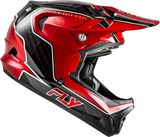Fly Racing Werx R Flow Carbon Helmet Black Carbon/Red XS