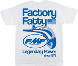 FMF Factory Fatty T-Shirt, White, Medium – HO25118902WHTMD