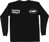 FMF Factory Fatty Long-Sleeve T-Shirt, Black, Large – Part Number HO25119900BLKLG