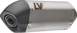 LeoVince LV-14 Slip-On Muffler for Aprilia Tuareg 660, Stainless Steel, Part Number 15626U