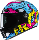 HJC V10 Squeeze Motorcycle Helmet FA45NUS4828V with Advanced Fiberglass Shell and Bluetooth Compatibility