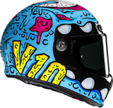 HJC V10 Squeeze Motorcycle Helmet with Fiberglass Shell and Bluetooth Compatibility – Model FA45NUS7828V