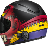 HJC Youth Y10 Helmet - Frank MC1SF Small with Advanced Ventilation and UV Protection